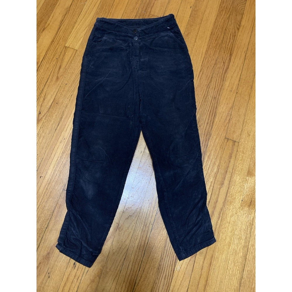 Poetry Corduroy Black Ankle High Rise Pants Size 4